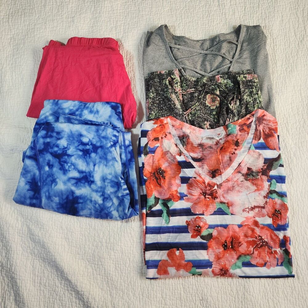 Women's Shirt and Leggings Size 3X Lot of 5